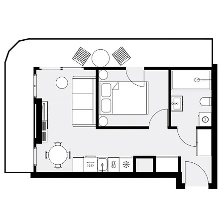 Urban Global Premium - 10th Floor No 23 - Air Condition - Balcony Apartment *